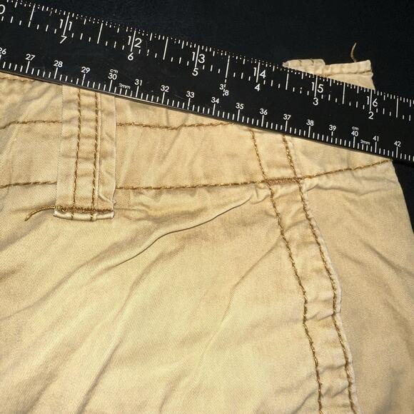VTG Abercrombie Fitch Mens 30 Tan Paratrooper Cargo Belted Baggy Prep Y2K Shorts - Picture 5 of 7